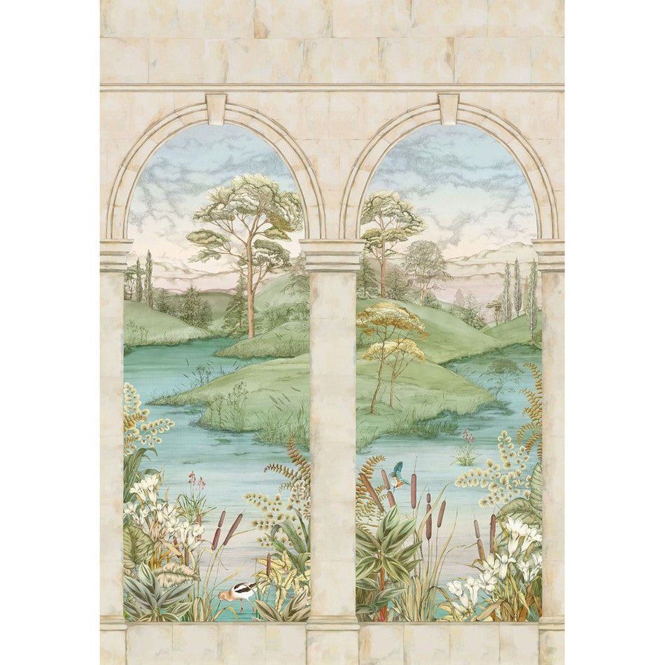 Colonnato Wallpaper - Plaster - Osborne & Little - W7814-02 - Premier Wallcovering