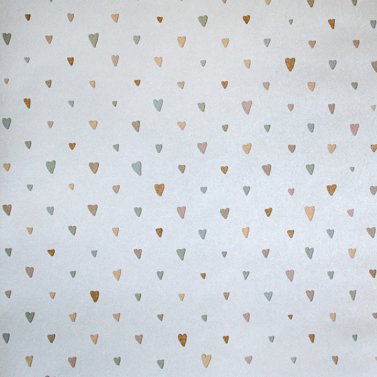 Colored Hearts Great Kids Wallpaper - Light Blue - Hohenberger - 26815 - Premier Wallcovering