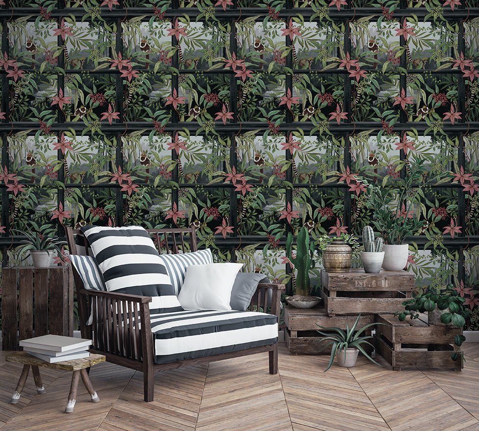 Comoro Wallpaper - Charcoal - Holden Décor - 91391 - Premier Wallcovering