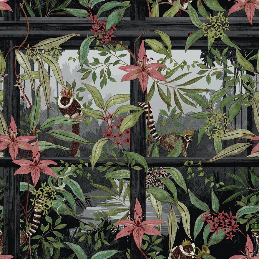 Comoro Wallpaper - Charcoal - Holden Décor - 91391 - Premier Wallcovering