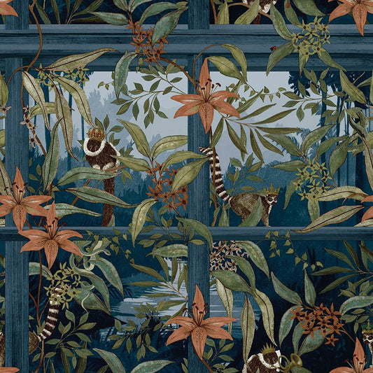 Comoro Wallpaper - Navy - Holden Décor - 91390 - Premier Wallcovering