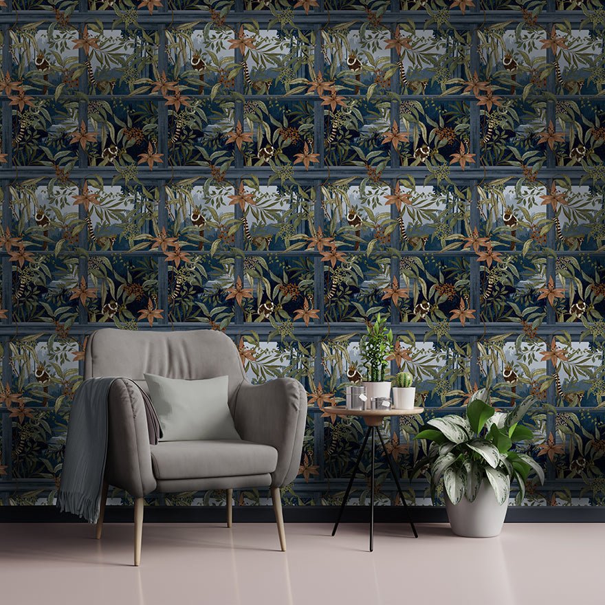 Comoro Wallpaper - Navy - Holden Décor - 91390 - Premier Wallcovering