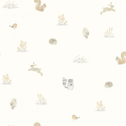 Companions Of The Forest Once Upon A Time Wallpaper - Naturel - Casadeco - 88259197 - Premier Wallcovering