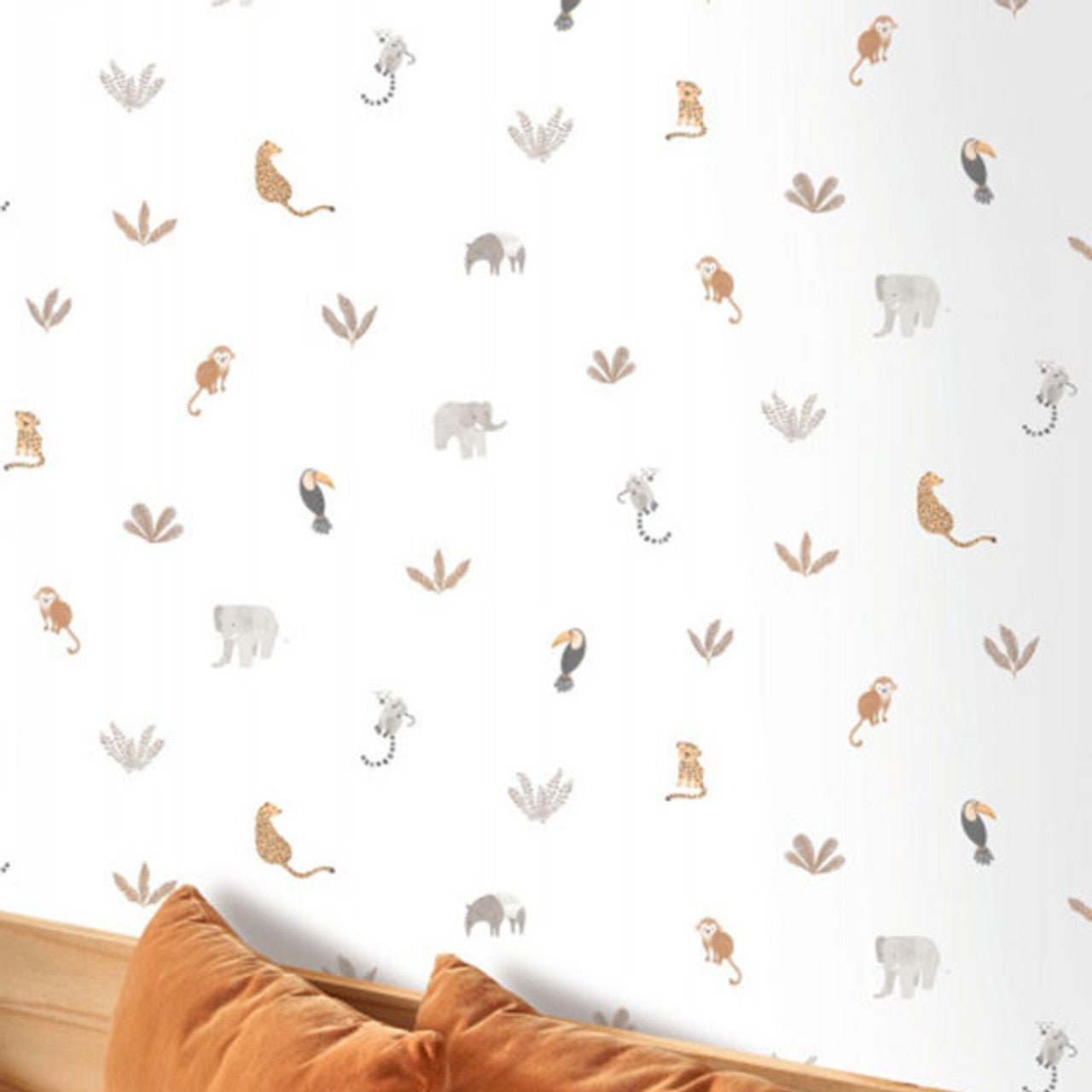 Companions Of The Jungle Once Upon A Time Wallpaper - Naturel - Casadeco - 200771414 - Premier Wallcovering
