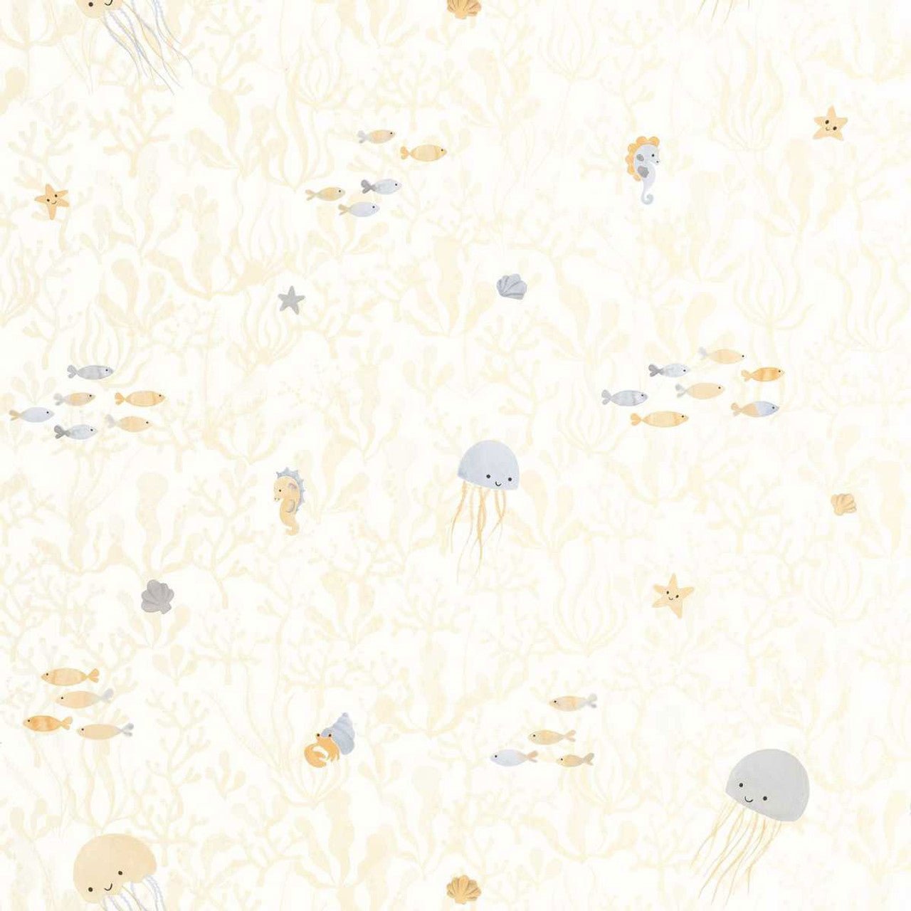 Companions Of The Sea Once Upon A Time Wallpaper - Naturel - Casadeco - 200811616 - Premier Wallcovering