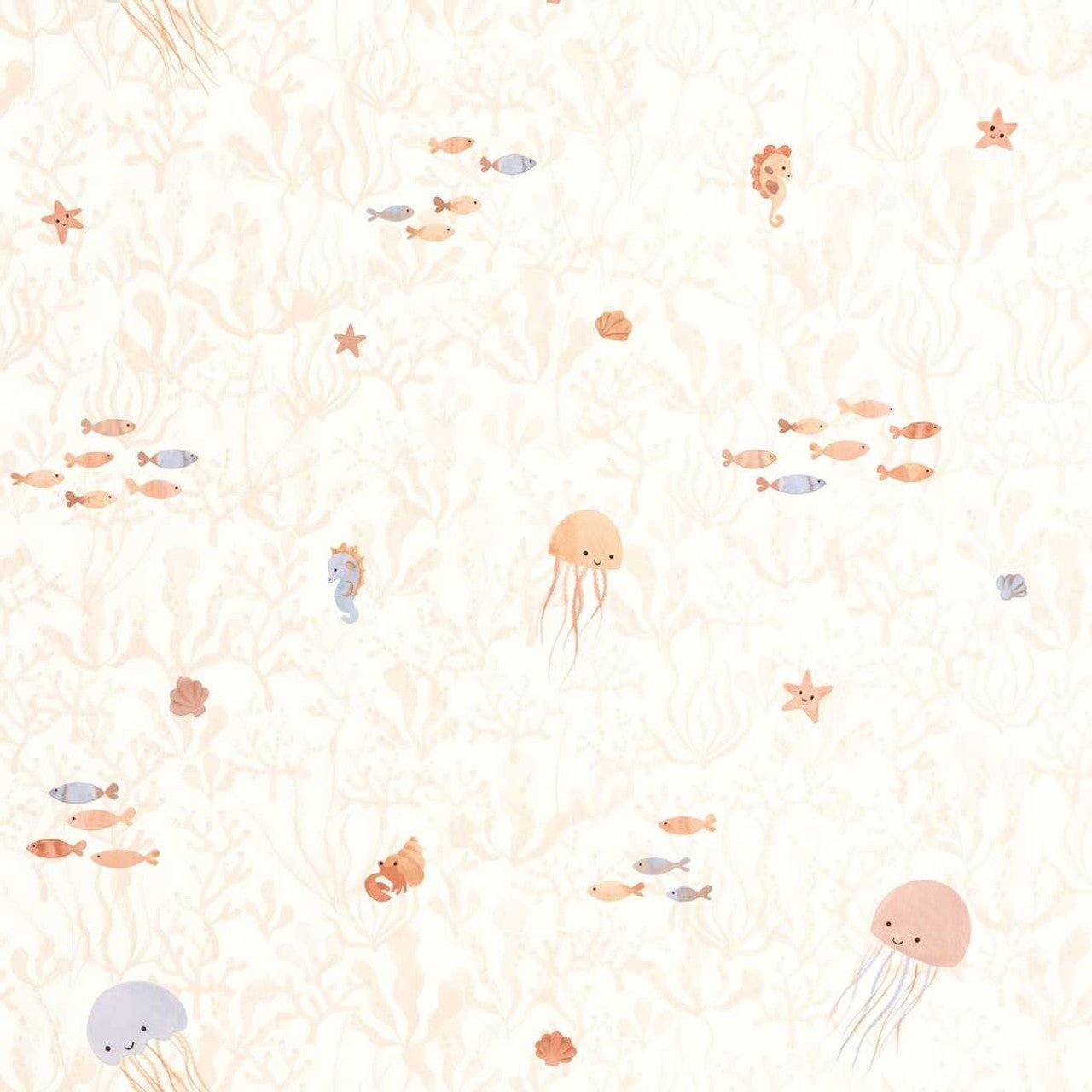 Companions Of The Sea Once Upon A Time Wallpaper - Rose Blush - Casadeco - 200814323 - Premier Wallcovering