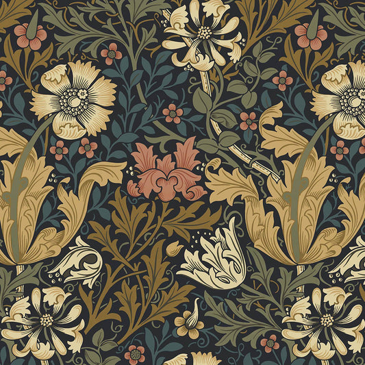 Compton Wallpaper - Midnight - House of Hackney - 1 - WA - COM - DI - MID - XXX - Premier Wallcovering