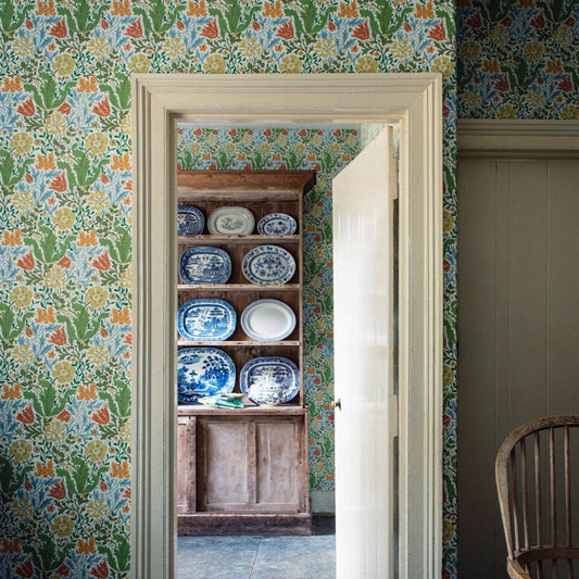 Compton Wallpaper - Summer Yellow - 217099 - Morris & Co - Premier Wallcovering