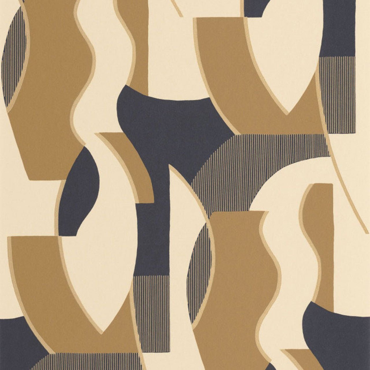 Concept Milano Sixties Wallpaper - Lin And Noir - Casadeco - 89339404 - Premier Wallcovering