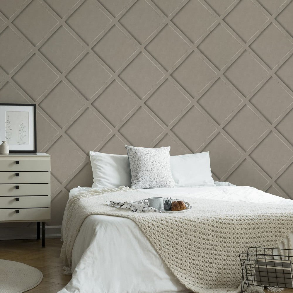 Concrete Panel Wallpaper - Grey - Superfresco Easy - 119803 - Premier Wallcovering