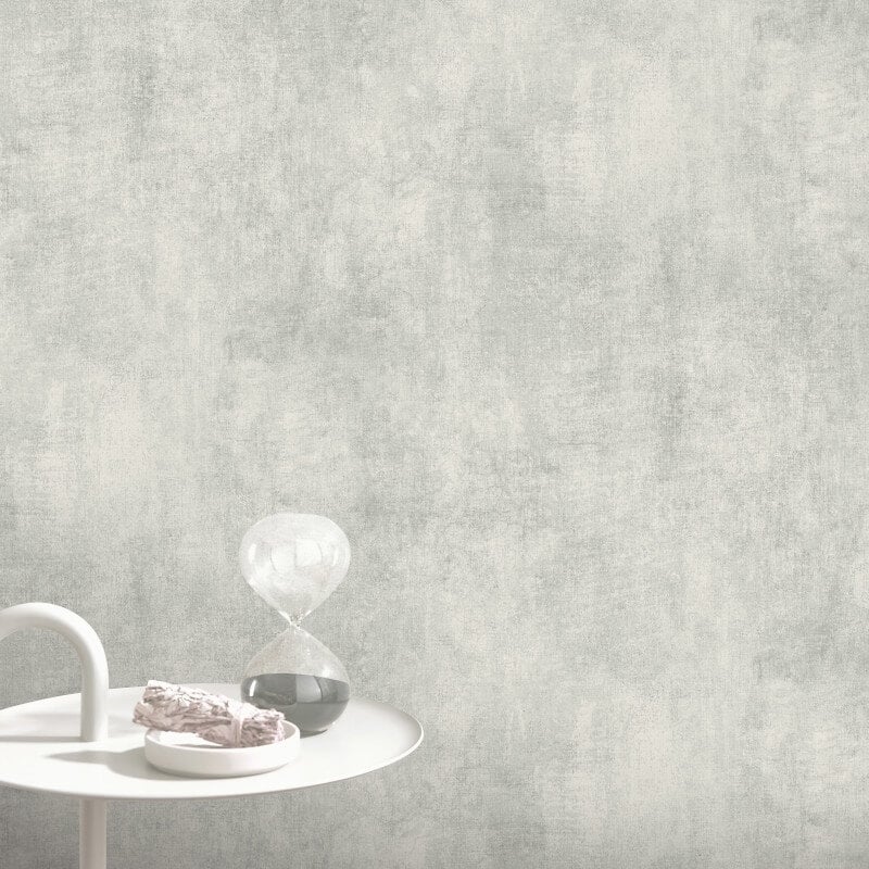 Concrete Texture Metallic Wallpaper - Grey - Elle Decoration - 10438 - 31 - Premier Wallcovering