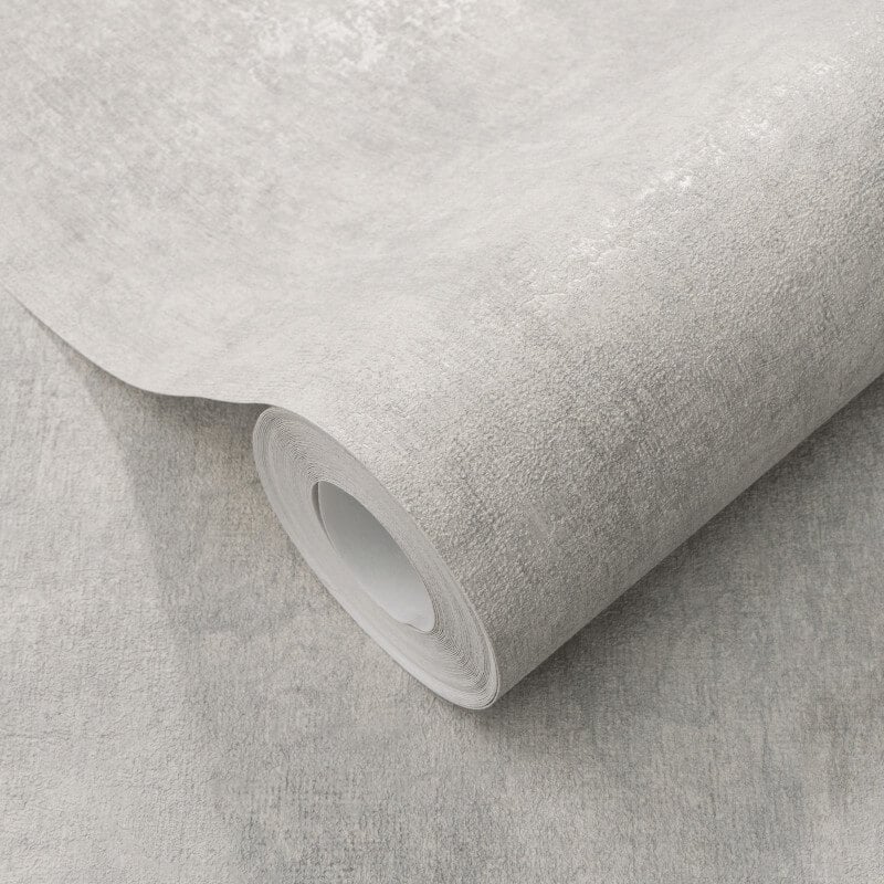 Concrete Texture Metallic Wallpaper - Grey - Elle Decoration - 10438 - 31 - Premier Wallcovering