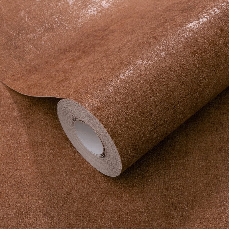 Concrete Texture Metallic Wallpaper - Rust - Elle Decoration - 10438 - 13 - Premier Wallcovering