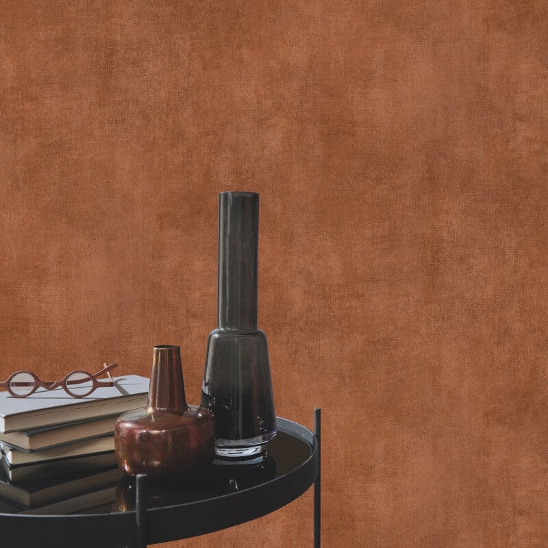 Concrete Texture Metallic Wallpaper - Rust - Elle Decoration - 10438 - 13 - Premier Wallcovering