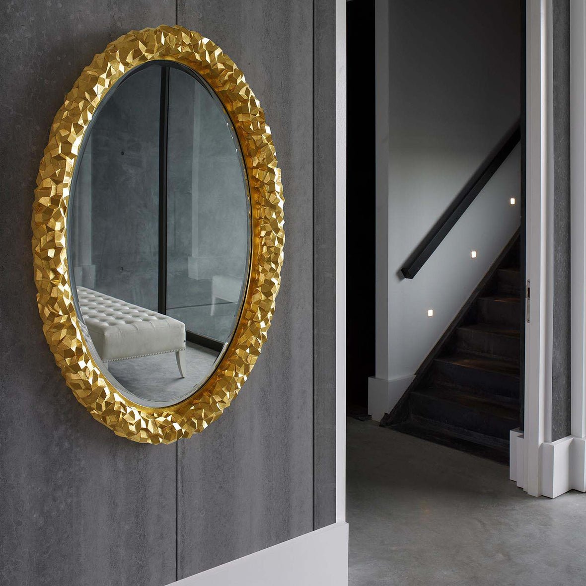 Concrete Water Drops Wallpaper - Silver - NLXL - CON - 04 - Premier Wallcovering