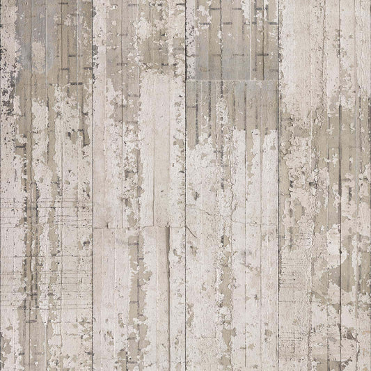 Concrete White Paint Wallpaper - White - NLXL - CON - 06 - Premier Wallcovering