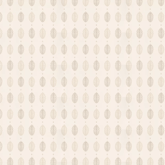 Cones Lint Wallpaper - Brown / Off White - Little Greene - 0271CNLINTZ - Premier Wallcovering