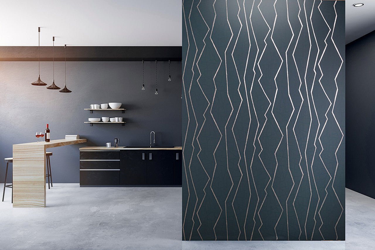 Connection Slow Living Wallpaper - Night Blue - Hohenberger - 64636 - Premier Wallcovering