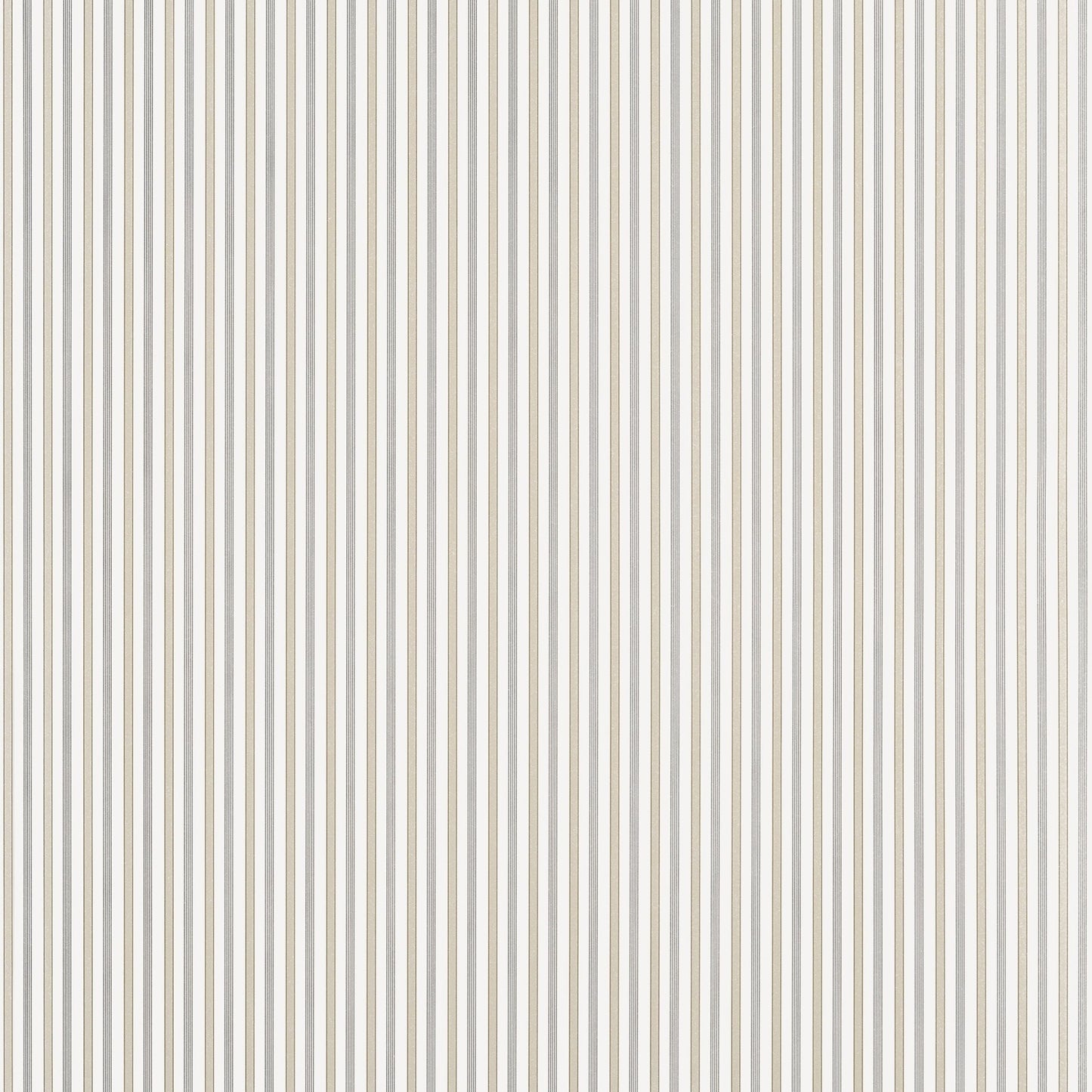 Conner Stripe Wallpaper - Beige & Grey - Thibaut - T44065 - Premier Wallcovering