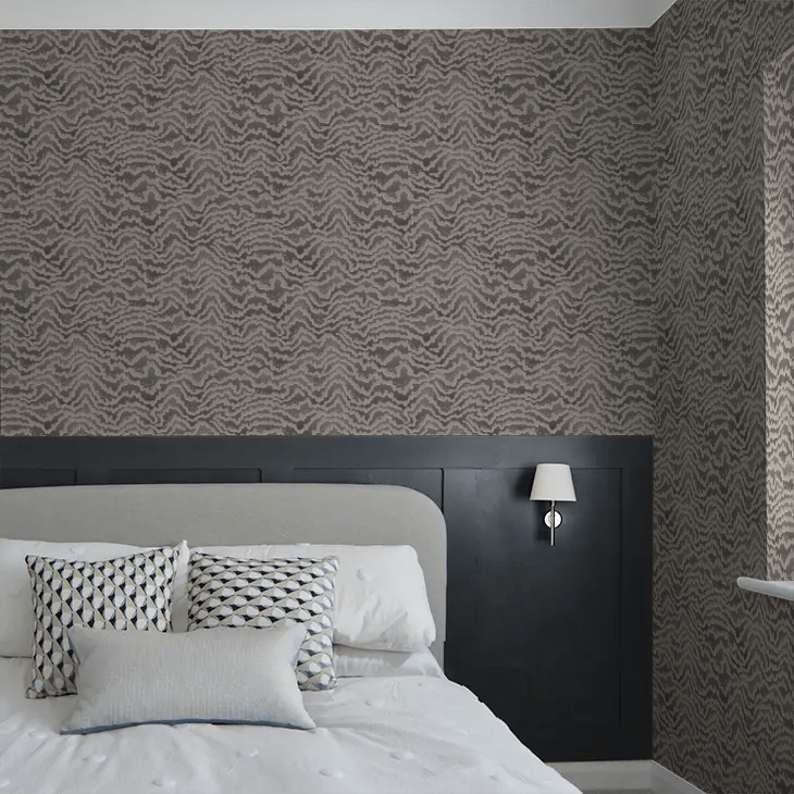 Contour Wallpaper - Charcoal - Ohpopsi - IKA50115W - Premier Wallcovering