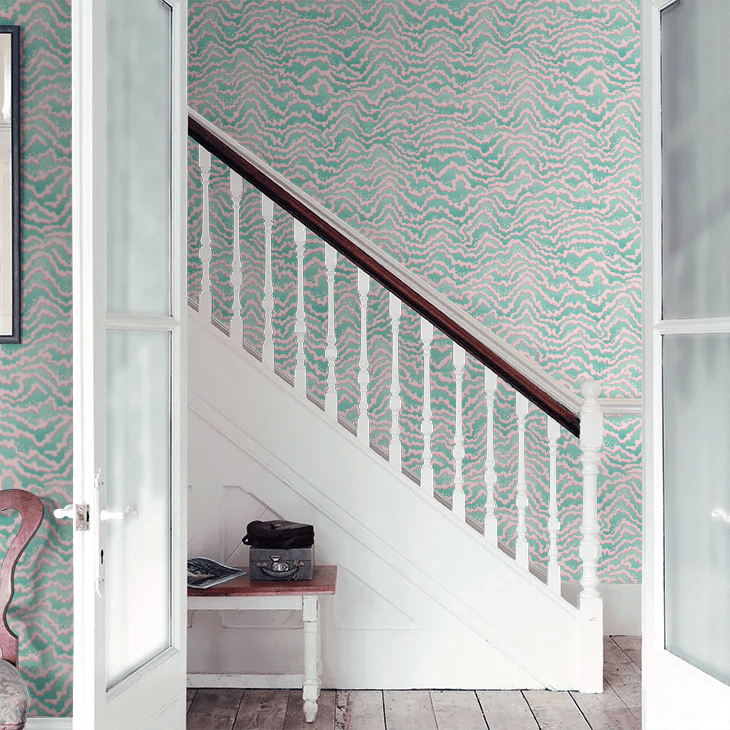 Contour Wallpaper - Bubblegum & Mint - Ohpopsi - IKA50118W - Premier Wallcovering