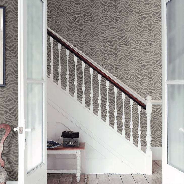 Contour Wallpaper - Charcoal - Ohpopsi - IKA50115W - Premier Wallcovering