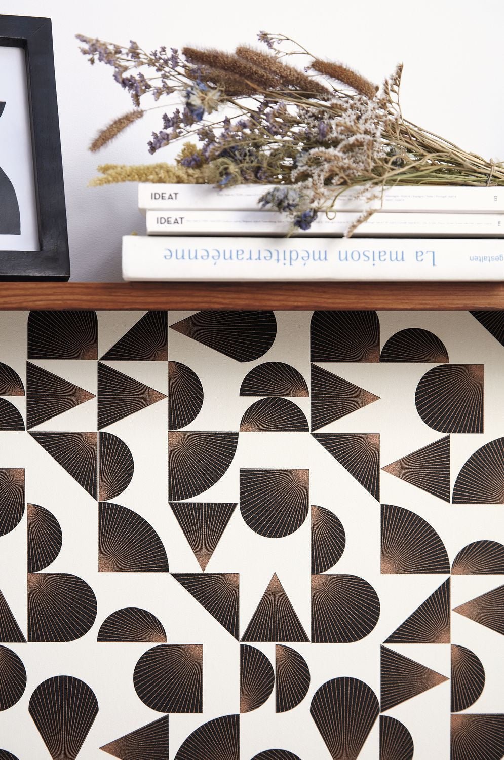 Contour Wallpaper - Noir Cuivre - Caselio - 105030932 - Premier Wallcovering