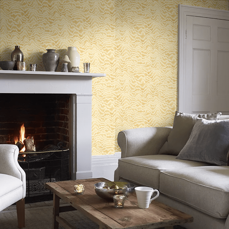 Contour Wallpaper - Mustard - Ohpopsi - IKA50121W - Premier Wallcovering