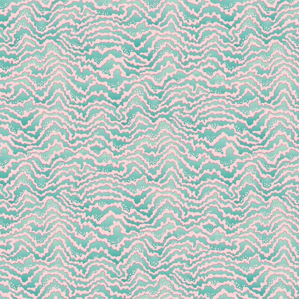 Contour Wallpaper - Bubblegum & Mint - Ohpopsi - IKA50118W - Premier Wallcovering