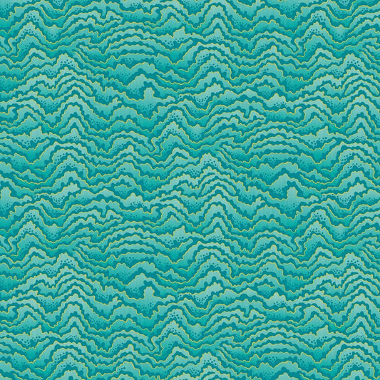 Contour Wallpaper - Turquoise & Lemon - Ohpopsi - IKA50119W - Premier Wallcovering