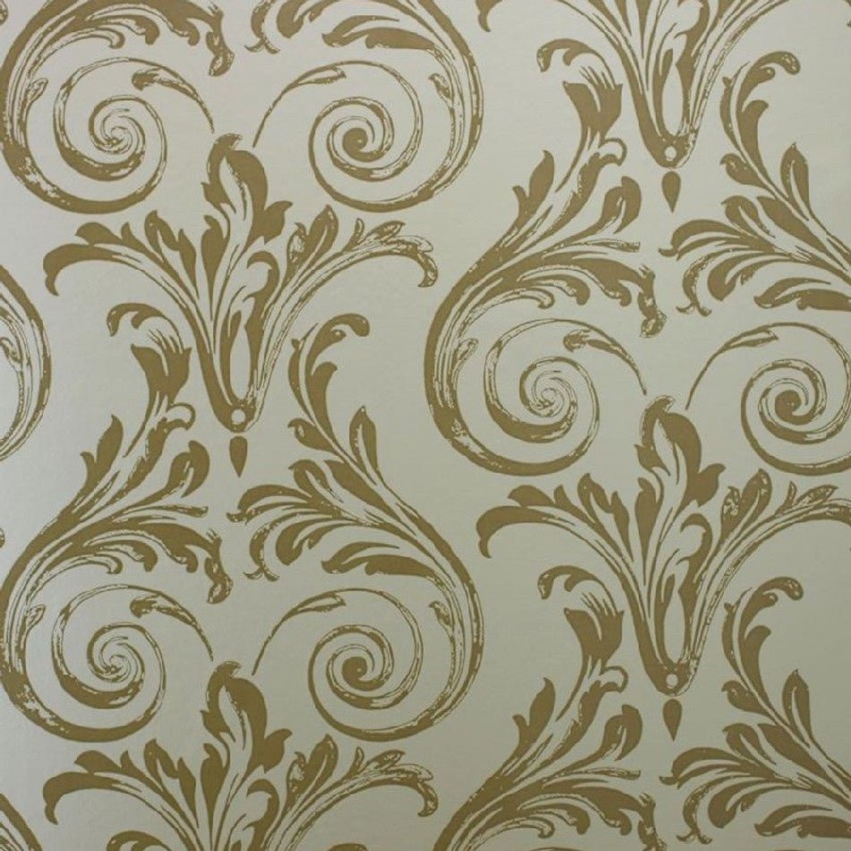 Convivio Wallpaper - Gold - Nina Campbell - NCW4034-05 - Premier Wallcovering