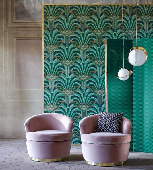 Conway Wallpaper - Antique Bronze - ZTOT312744 - Zoffany - Premier Wallcovering
