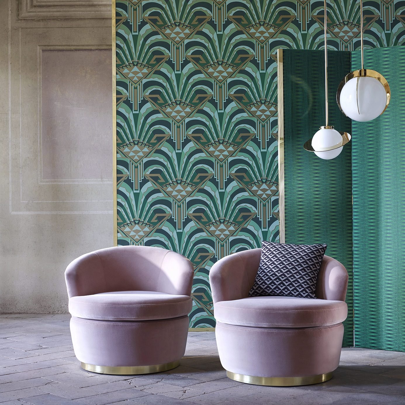 Conway Wallpaper - Antique Bronze - ZTOT312744 - Zoffany - Premier Wallcovering
