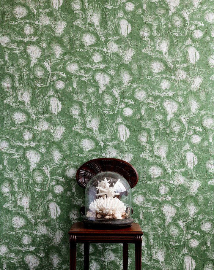 Coral Blotch Cork Wallpaper - Sage - Timorous Beasties - SSC/CBLO/CK62021/03 - Premier Wallcovering