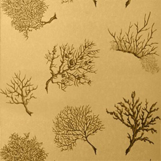 Coral Gables Wallpaper - Metallic Gold - Thibaut - T6854 - Premier Wallcovering