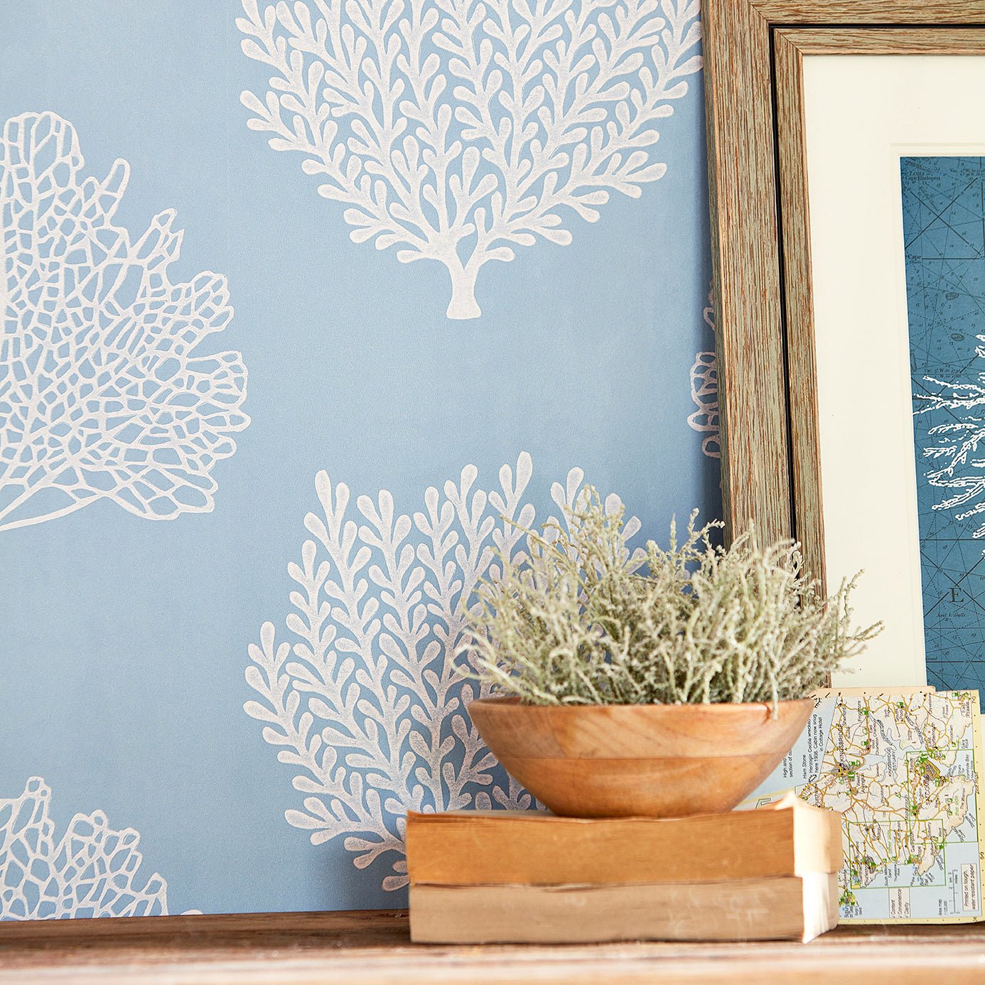 Coraline Wallpaper - Sky - Sanderson - DCOA216576 - Premier Wallcovering