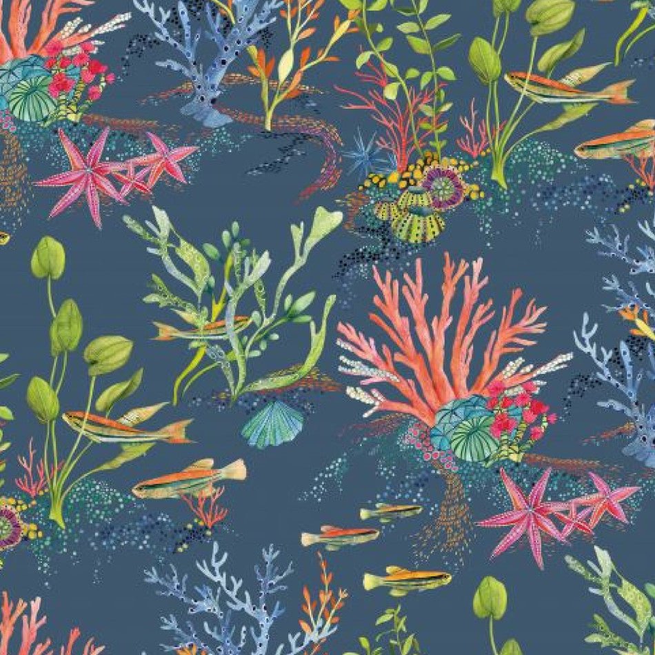 Coralline Wallpaper - Marine - Osborne & Little - W7682-03 - Premier Wallcovering