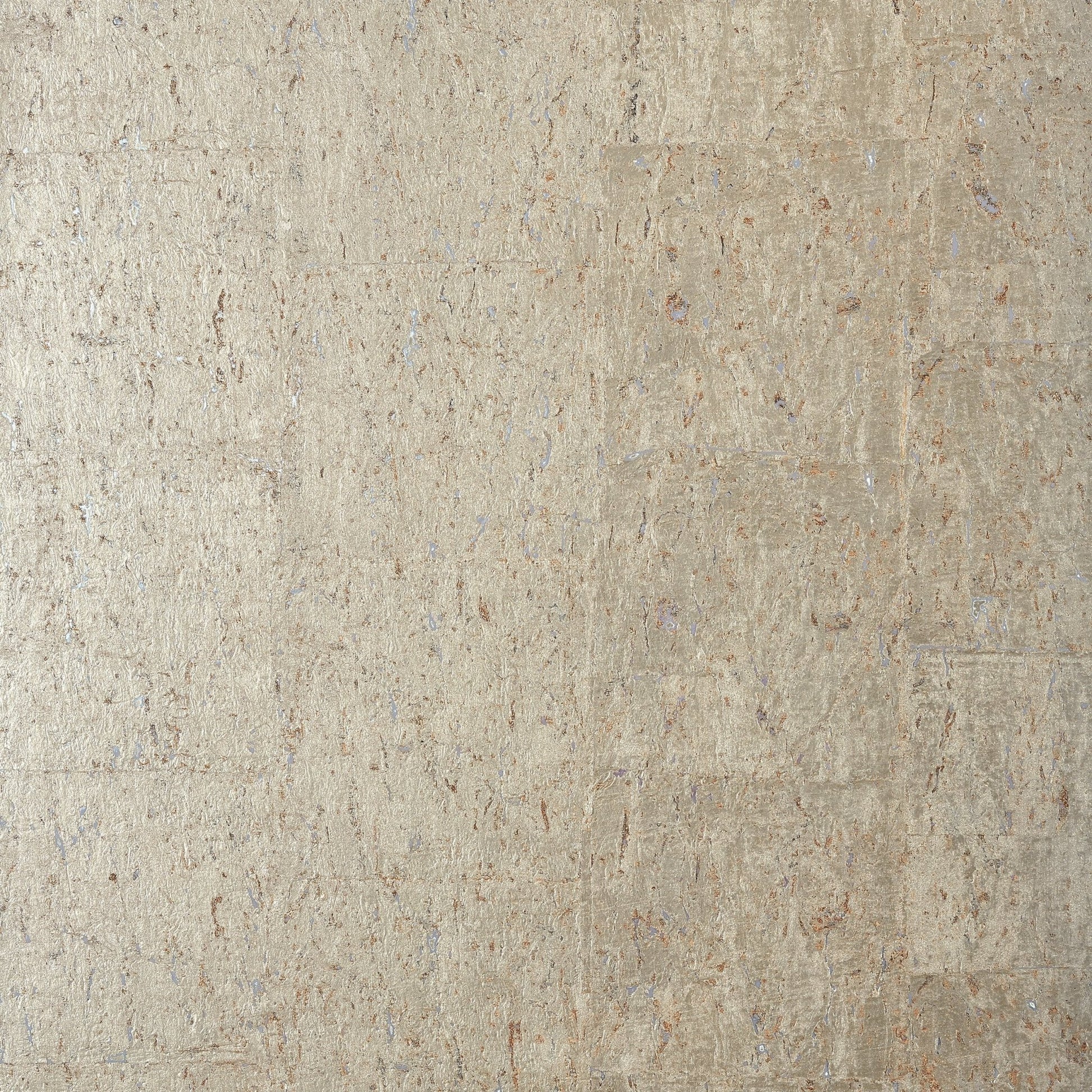 Cork Wallpaper - Metallic Pewter - Thibaut - T83009 - Premier Wallcovering