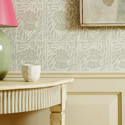 Cornstooks Wallpaper - French Grey - Blithfield - 800-01 - Premier Wallcovering
