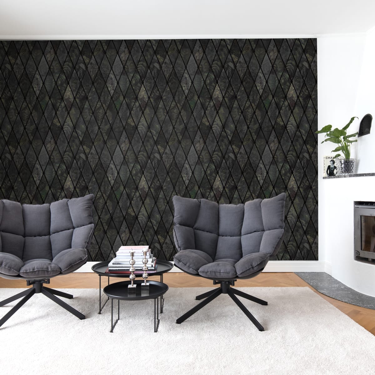 Cornwall Wallpaper - Emerald - Rebel Walls - R17451 - Premier Wallcovering