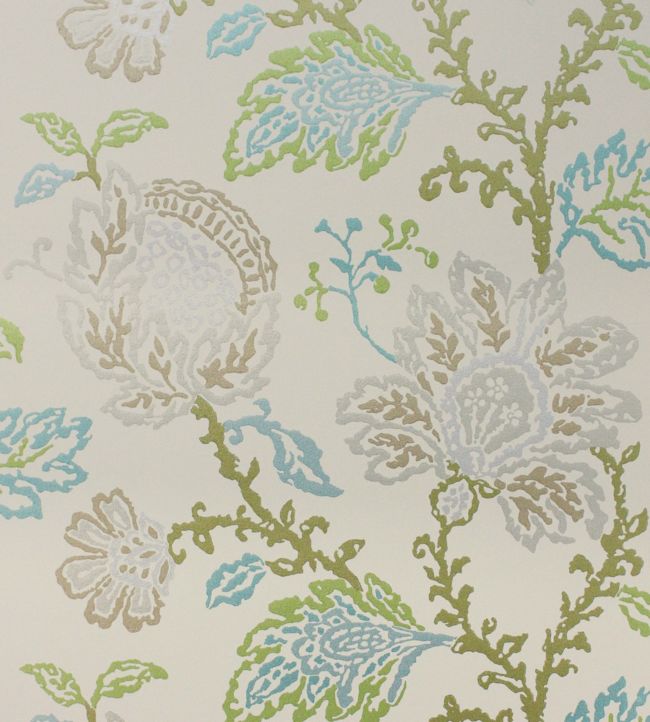 Coromandel Wallpaper - Beige/Green - Nina Campbell - NCW4270 - 03 - Premier Wallcovering