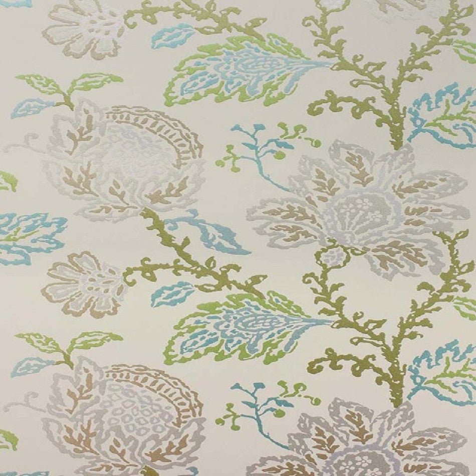Coromandel Wallpaper - Beige/Green - Nina Campbell - NCW4270-03 - Premier Wallcovering