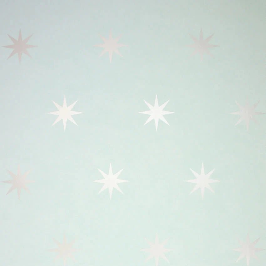 Coronata Star Wallpaper - Light Blue - Osborne & Little - W5733-01 - Premier Wallcovering