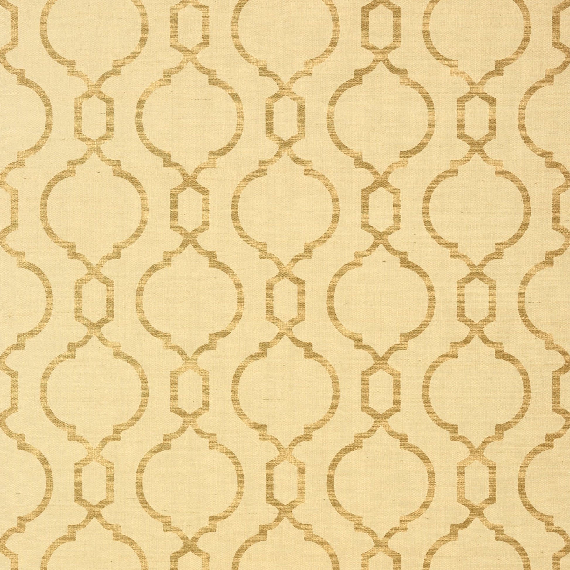 Cortney Wallpaper - Metallic Gold on Beige - Thibaut - T11072 - Premier Wallcovering