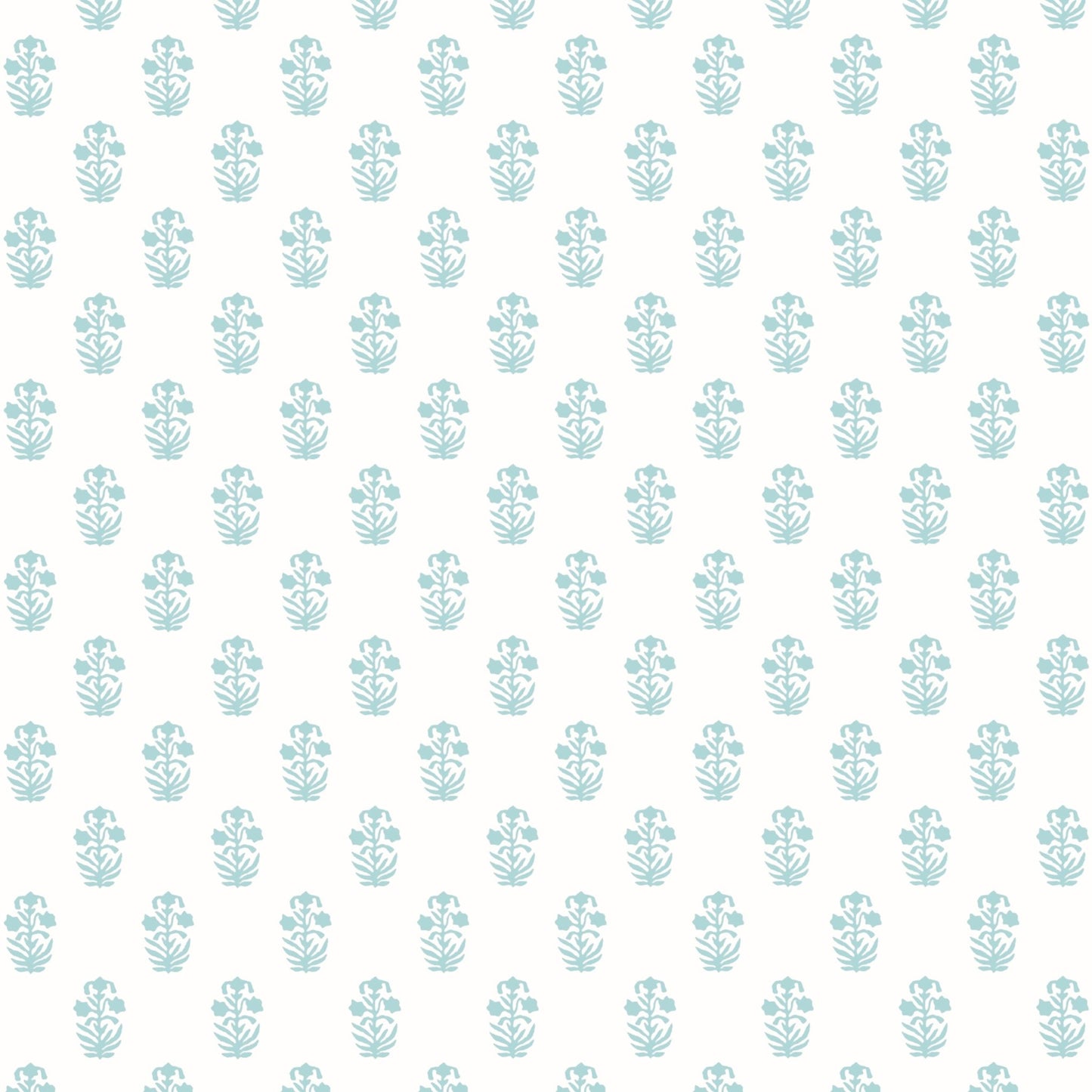 Corwin Wallpaper - Seaglass on White - Thibaut - T36401 - Premier Wallcovering