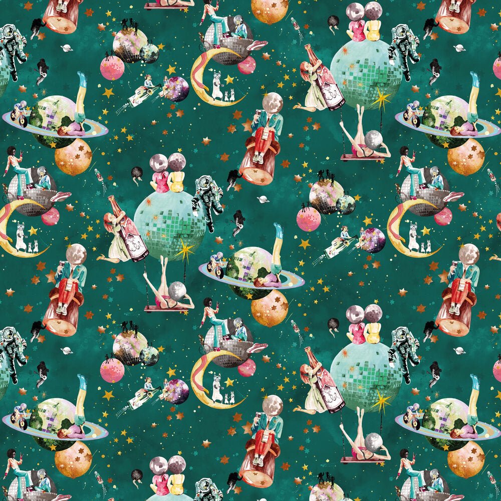 Cosmic Groove Wallpaper - Aurora - Brand McKenzie - BMGI006/02B - Premier Wallcovering