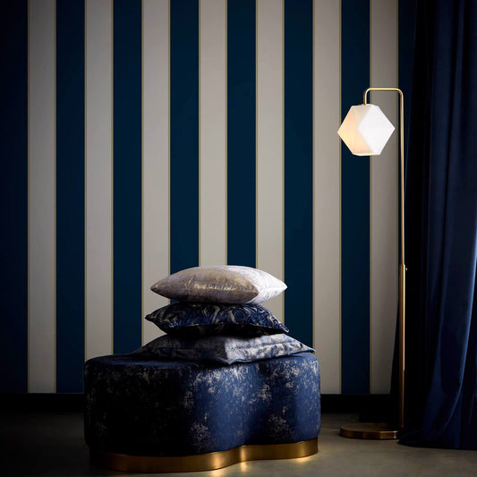 Cosmopolis Wallpaper - Ink - Clarke & Clarke - W0221/01 - Premier Wallcovering