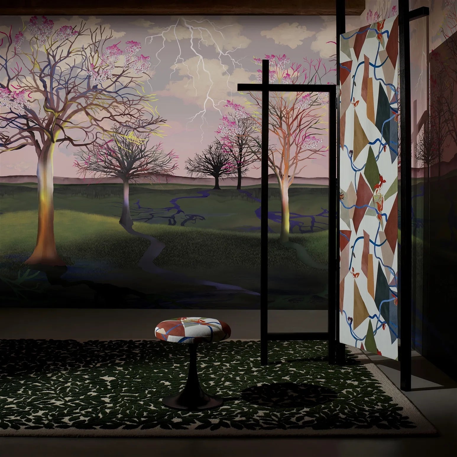 Cotillons Fabric - Mosaique - Christian Lacroix - FCL7079/01 - Premier Wallcovering