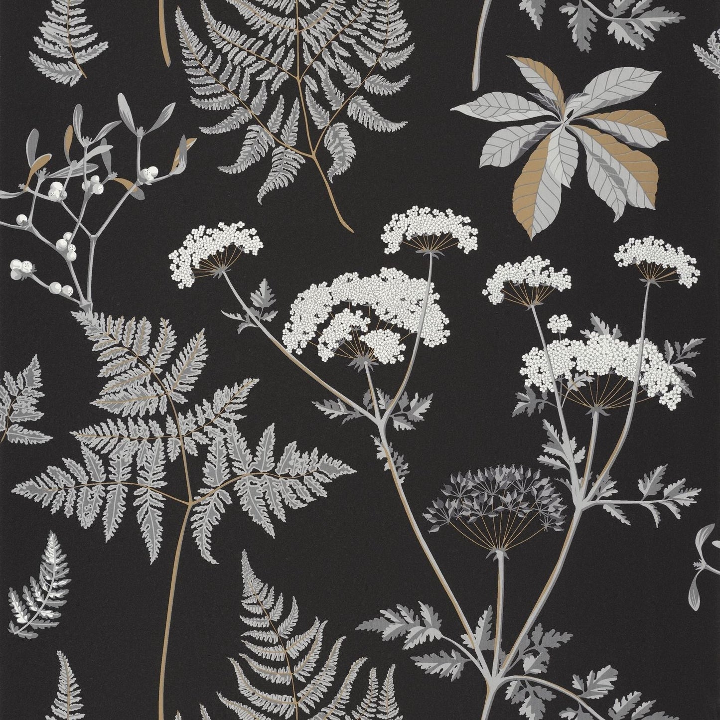 Countryside Wallpaper - Noir  - Caselio - 101279094 - Premier Wallcovering