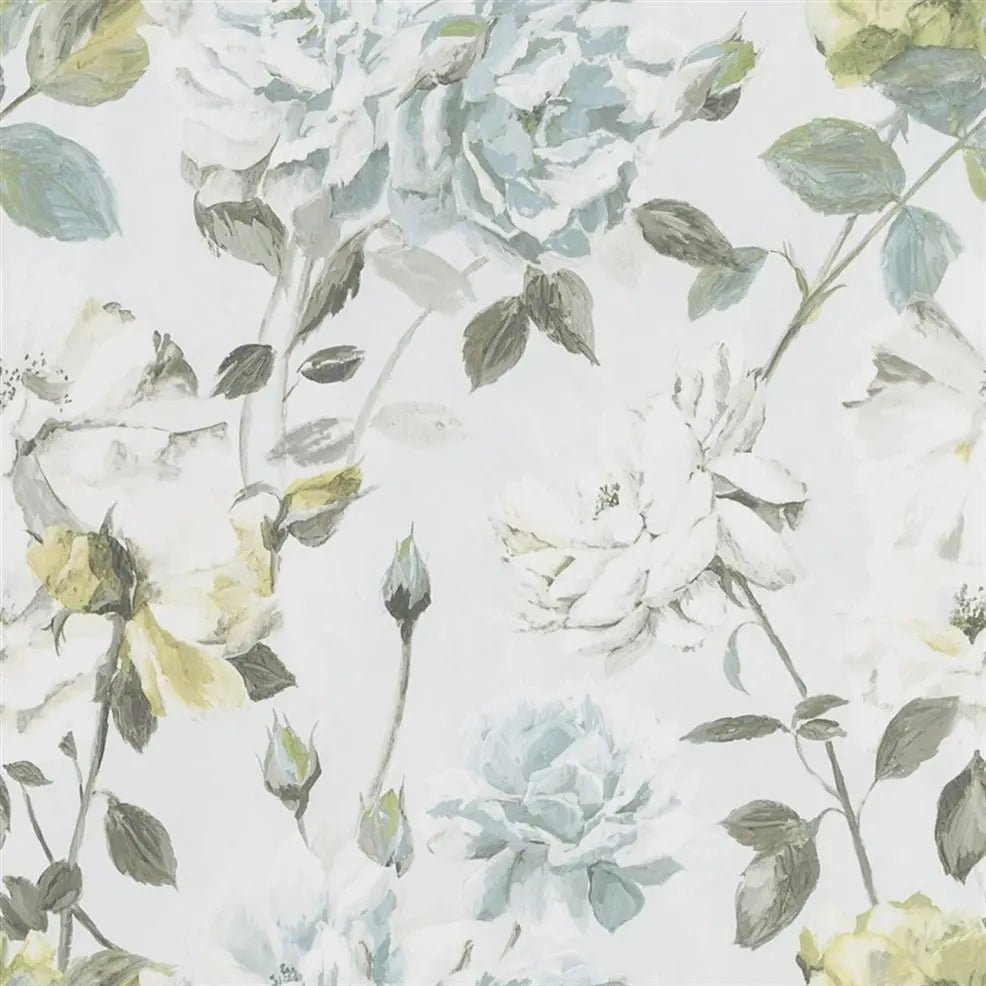 Couture Rose Wallpaper - Duck Egg - Designers Guild - PDG711/04 - Premier Wallcovering